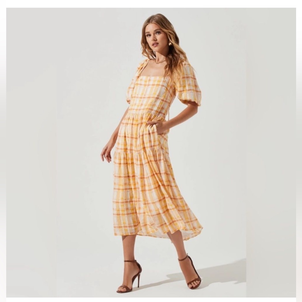Astr The Label Dress S Summer Yellow